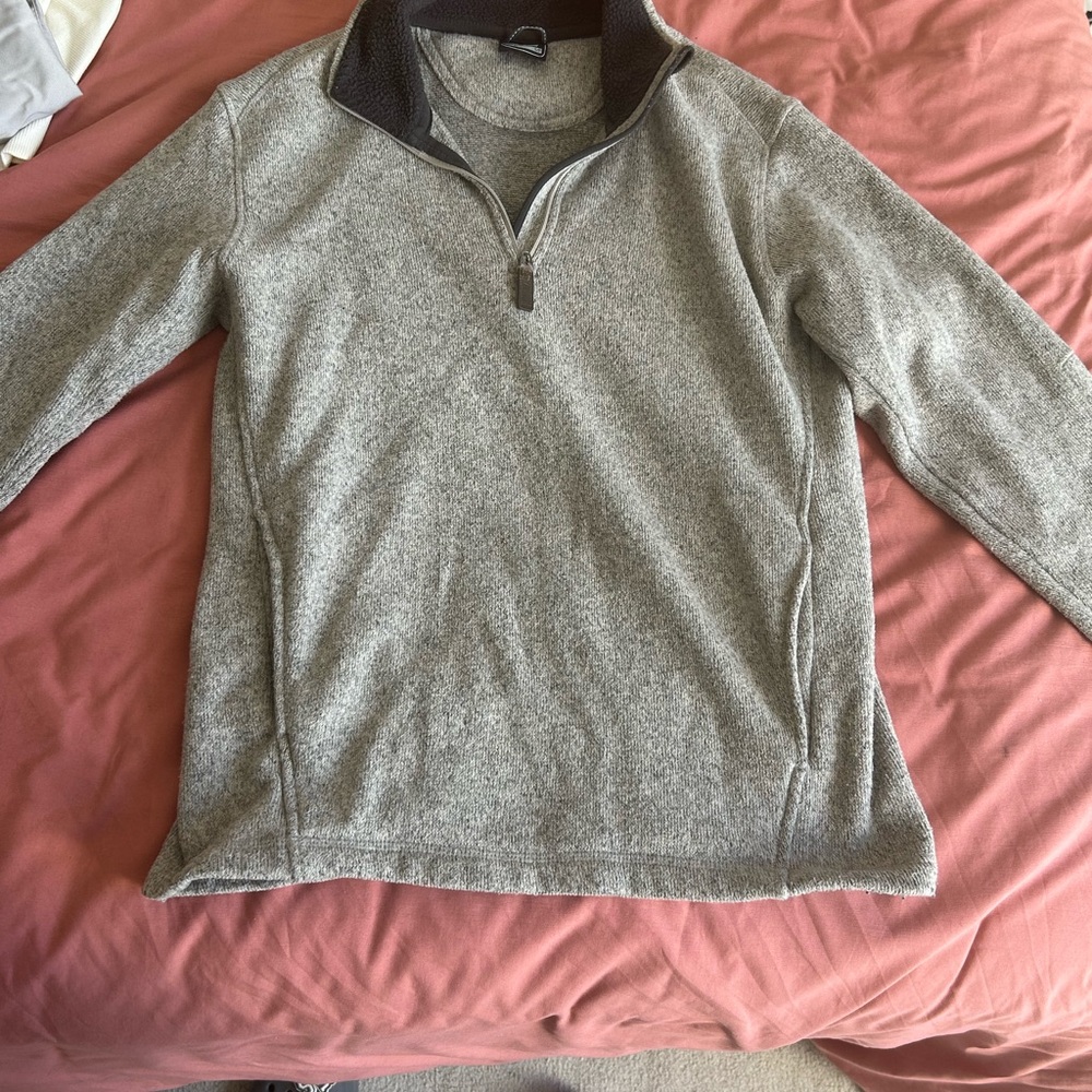 Avia Men's Heather Gray Zip-Up Sweater